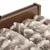 Produktbild 5 för Insektsgardin taupe och vit 56x200 cm chenille