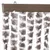 Produktbild 4 för Insektsgardin taupe och vit 90x200 cm chenille