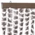Produktbild 4 för Insektsgardin taupe och vit 100x230 cm chenille