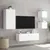 Produktbild 5 för Väggmonterade tv-skåp 4 delar med LEDs vit