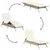 Produktbild 7 för Solsängar 2 st med bord beige konstrotting