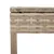 Produktbild 10 för Solsäng med bord och dyna beige konstrotting