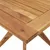 Produktbild 7 för Trädgårdsbord kvadratiskt 110x110x75 cm massivt akaciaträ