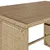 Produktbild 10 för Matgrupp för trädgården 3 delar med dynor beige konstrotting