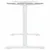 Produktbild 6 för Stativ för höjbart skrivbord (94-135)x60x(70-114) cm stål