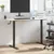 Produktbild 3 för Stativ för höjbart skrivbord svart (94-135)x60x(70-114) cm stål