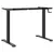 Produktbild 7 för Stativ för höjbart skrivbord svart (94-135)x60x(70-114) cm stål