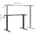 Produktbild 8 för Stativ för höjbart skrivbord svart (94-135)x60x(70-114) cm stål