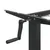 Produktbild 10 för Stativ för höjbart skrivbord svart (94-135)x60x(70-114) cm stål