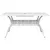Produktbild 5 för Trädgårdsbord vit 150x90x72 cm gjuten aluminium