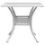 Produktbild 6 för Trädgårdsbord vit 80x80x75 cm gjuten aluminium