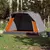 Produktbild 3 för Campingtält 4 personer grå och orange snabbrest