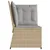 Produktbild 5 för Soffa hörnsektion för trädgården med dynor beige konstrotting