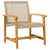 Produktbild 5 för Loungegrupp för trädgården 5 delar beige konstrotting akaciaträ