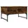 Soffbord rökfärgad ek 70x50x40 cm konstruerat trä och metall