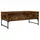 Soffbord rökfärgad ek 100x50x40 cm konstruerat trä och metall