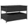 Soffbord svart 85x50x50 cm konstruerat trä och metall