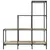 Produktbild 5 för Bokhylla sonoma-ek 92x30x102 cm konstruerat trä och metall