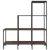 Produktbild 5 för Bokhylla brun ek 92x30x102 cm konstruerat trä och metall