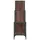 Bokhylla brun ek 92x30x102 cm konstruerat trä och metall