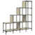 Produktbild 2 för Bokhylla sonoma-ek 122x30x132 cm konstruerat trä och metall