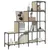 Produktbild 4 för Bokhylla sonoma-ek 122x30x132 cm konstruerat trä och metall