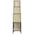 Produktbild 6 för Bokhylla sonoma-ek 122x30x132 cm konstruerat trä och metall