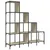 Produktbild 7 för Bokhylla sonoma-ek 122x30x132 cm konstruerat trä och metall