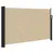 Produktbild 2 för Indragbar sidomarkis beige 117x300 cm