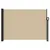 Produktbild 3 för Indragbar sidomarkis beige 140x300 cm