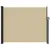 Produktbild 3 för Indragbar sidomarkis beige 160x300 cm