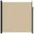 Produktbild 3 för Indragbar sidomarkis beige 200x300 cm
