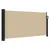 Produktbild 2 för Infällbar sidomarkis beige 100x500 cm