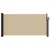Produktbild 3 för Infällbar sidomarkis beige 100x500 cm