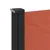 Produktbild 7 för Infällbar sidomarkis terrakotta 100x500 cm