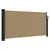 Produktbild 2 för Infällbar sidomarkis taupe 100x500 cm