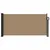 Produktbild 3 för Infällbar sidomarkis taupe 100x500 cm