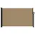 Produktbild 3 för Indragbar sidomarkis taupe 120x500 cm