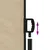 Produktbild 6 för Indragbar sidomarkis beige 140x500 cm