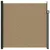 Produktbild 3 för Indragbar sidomarkis taupe 200x500 cm