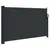 Produktbild 2 för Infällbar sidomarkis svart 120x600 cm