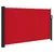 Produktbild 2 för Infällbar sidomarkis röd 120x600 cm