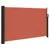 Produktbild 2 för Infällbar sidomarkis terrakotta 120x600 cm