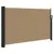 Produktbild 2 för Infällbar sidomarkis taupe 120x600 cm