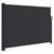 Produktbild 2 för Infällbar sidomarkis svart 140x600 cm