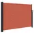 Produktbild 2 för Infällbar sidomarkis terrakotta 140x600 cm