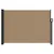 Produktbild 3 för Infällbar sidomarkis taupe 140x600 cm