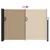 Produktbild 5 för Infällbar sidomarkis taupe 140x600 cm