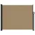 Produktbild 3 för Infällbar sidomarkis taupe 160x600 cm