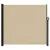 Produktbild 3 för Infällbar sidomarkis beige 180x600 cm
